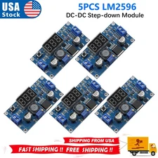5pcs LM2596 DC Voltage Regulator Buck Converter Power Supply Step-Down Module US