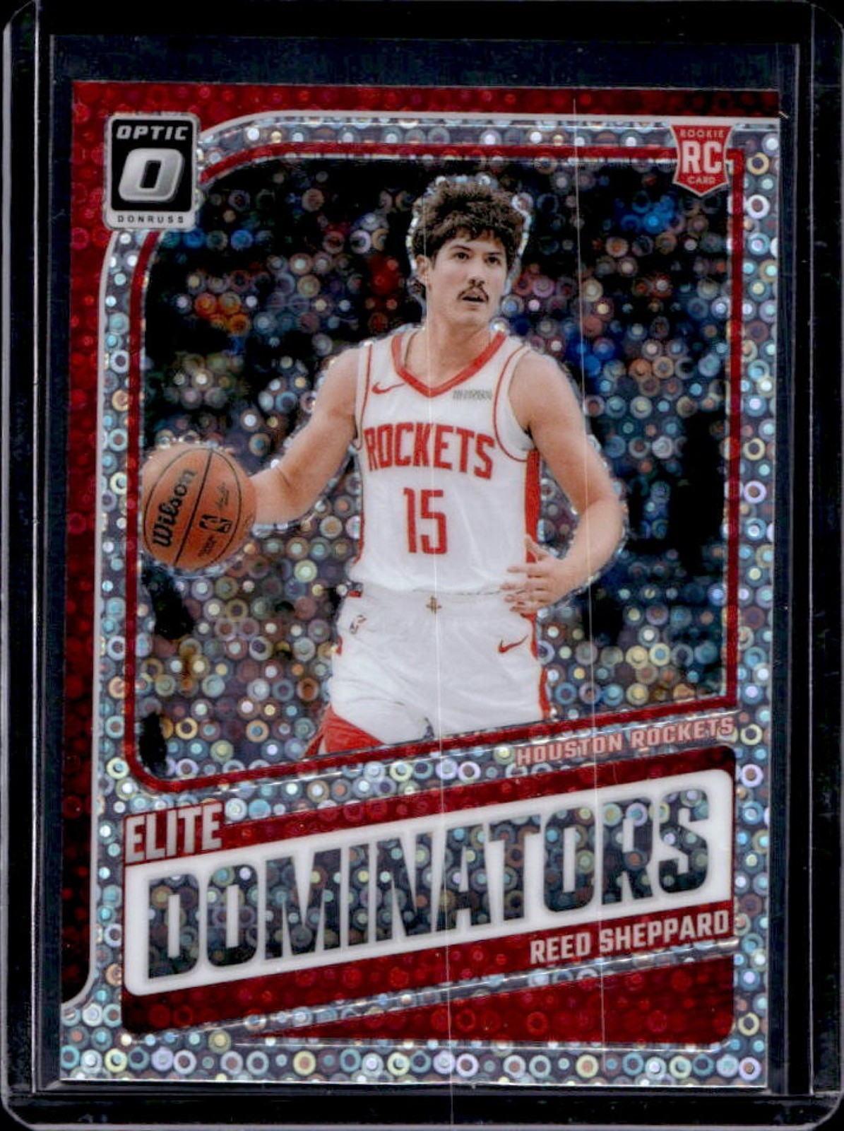 2024-25 Donruss Optic Reed Sheppard Elite Dominators Fast Break Holo RC #5