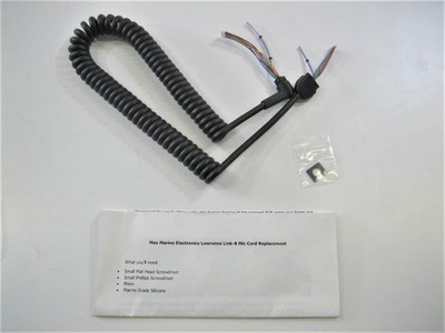 Lowrance B&G Simrad Link-8 RS35 V50 LVR-250 VHF Microphone Cable Replacement