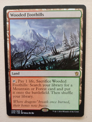 Wooded Foothills - MTG - Khans of Tarkir - NM