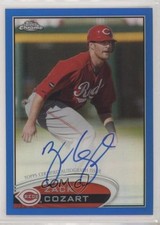 2012 Topps Chrome Rookie Auto Blue Refractor 73/199 Zack Cozart #42 Auto 0a6
