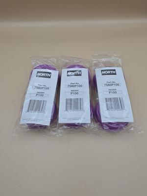 #ad Honeywell North Safety 7580P100 NIOSH P100 Magenta Cartridge 3 Pairs 6 Filters $21.95