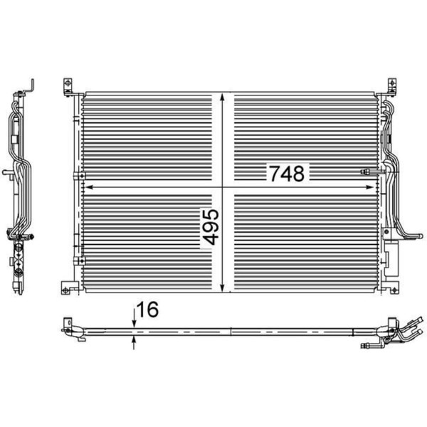 Kondensator Klimaanlage Mahle AC 271 000S FüR Audi A8 D3-image