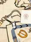 Hermès “Leaping Horse” Reversible Solid-Color Silk Scarf 55x55 in. NO BOX! — photo 5