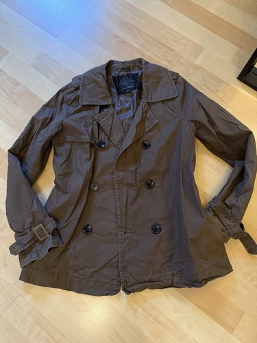 Amisu Kurzer Trenchcoat Braun XS 34 - Bild 2 von 8