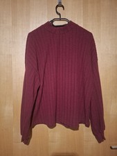 Shein Strickpullover Bordeaux Gr. M | Kaum ge...