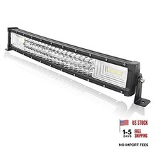22 inch 56 cm 270W Curved LED Light Bar 7D Lens Spot Flood Combo Beam Triple