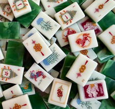 New high-end Emerald Wealth American Mahjong Tiles set,160 tiles Bag