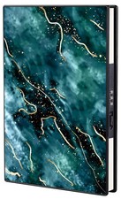 ZXHQ Marble Diary for Girls with Lock, Hidden Password A5:21x15cm, Blue