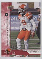 2018 Upper Deck CFL Red 103/150 TJ Lee #159 0wr