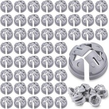 Sintuff 50 Pcs 3/8 in. - 1/2 Non Metallic Button Push-in Bulk Connector... 