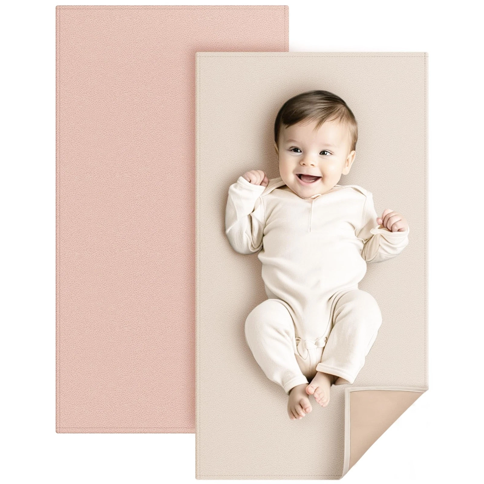 Konssy Faux Leather Baby Changing Mat, Waterproof, Wipeable Portable Diaper
Opens in a new window or