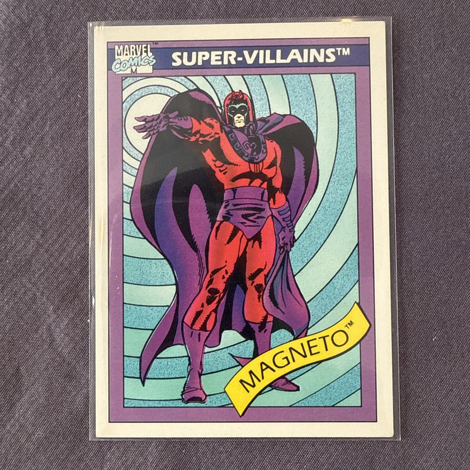 1990 Marvel Universe Series 1 Impel #63 Magneto