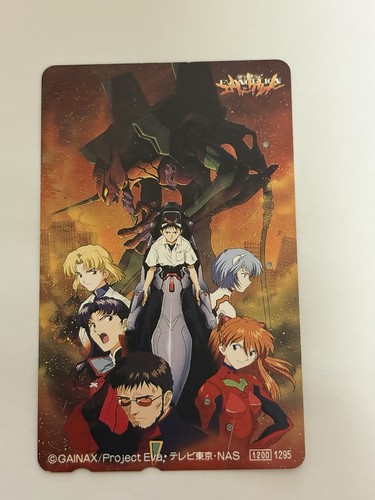 Used Evangelion Shinji Ayanami Rei Double-Sided Telephone Card Japan