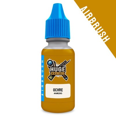 Huge Miniatures Airbrush Paint, Ochre Acrylic Model Color   17ml Bottle