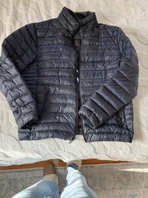 Calvin Klein Puffer Packable Lightweight Premium Down Jacket Dark Navy Blue L