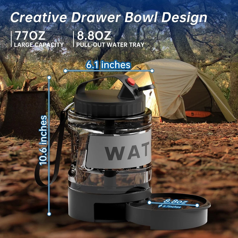 Portable Dog Water Bottle with Bowl  BPA-Free, Leak-Proof, 2-in-1 Design  - Image 4 of 4