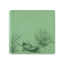 Creative Memories 12x12 Spring Cottage Green Flex Hinge Album Cover - No Pages