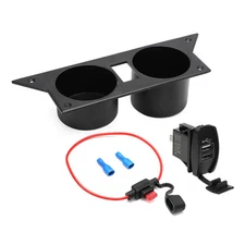 For 82-92 Chevrolet Camaro ThirdGen Camaro Cup Holder USB Charger Ash Tray Kit