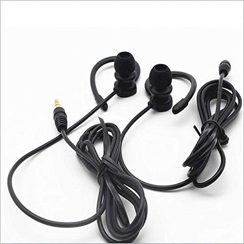 Single Side Earbud Headphones Stereo In-Ear Earphone Removable Hook Earphone for