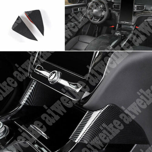 Carbon Fiber Console Gear Shift Both Side Trim Cover For Ford Explorer 2020-2023 - Bild 3 von 5