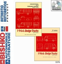 1966 Dodge Dw 100-800 Truck A-100 Compact Van Factory Shop Service Manual