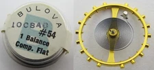 Bulova 10CBAC Watch part #721 / 54 complete balance wheel