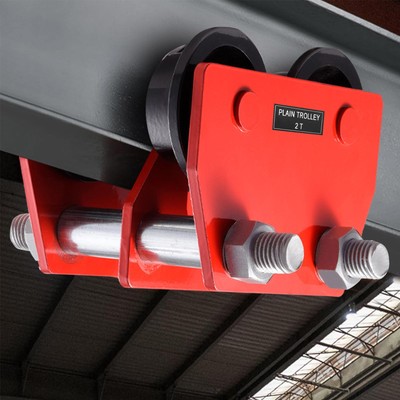 Electric Hoist Manual Trolley 2T Capacity 2.5''-4.5'' Adjustable Beam Flange Width