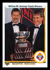 Andy Moog / Rejean Lemelin AW #209 1990-91 Upper Deck Boston Bruins Hockey
