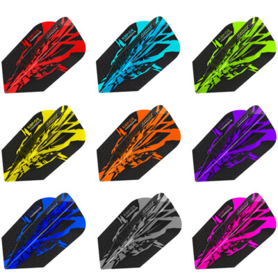 Harrows Dart Flight Rapide X Dart Flight Dartflights Slim speziell laminiert NEU