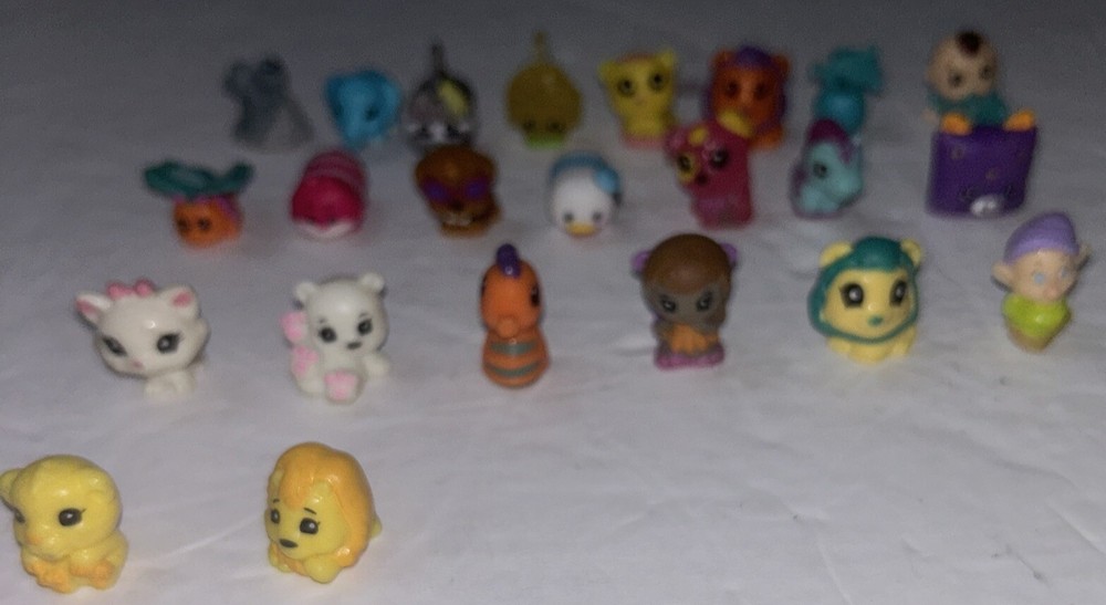 Lot of 23 Small Soft Silicone Animals Babies Dopey Shopkins? Ugglies Pet Shop?
