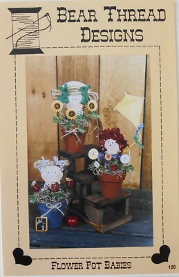 Bear Thread Designs Flower Pot Babies Sewing Pattern