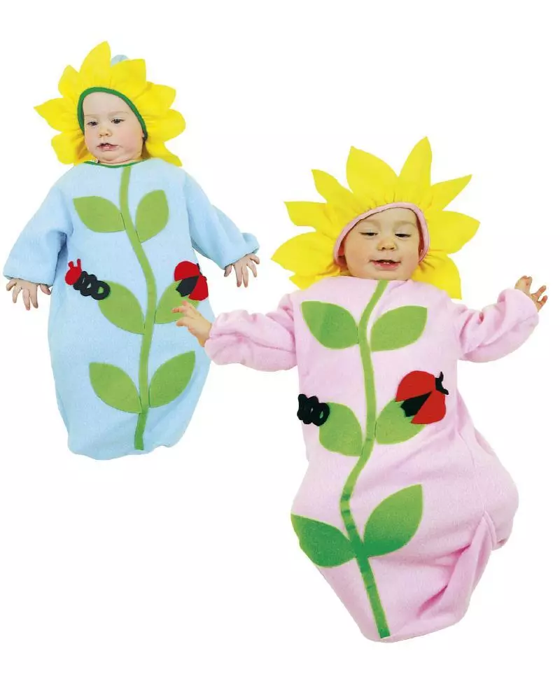 Costume Carnevale Neonato Fiore a Sacco , Neonato 0-9 Mesi PS 27889