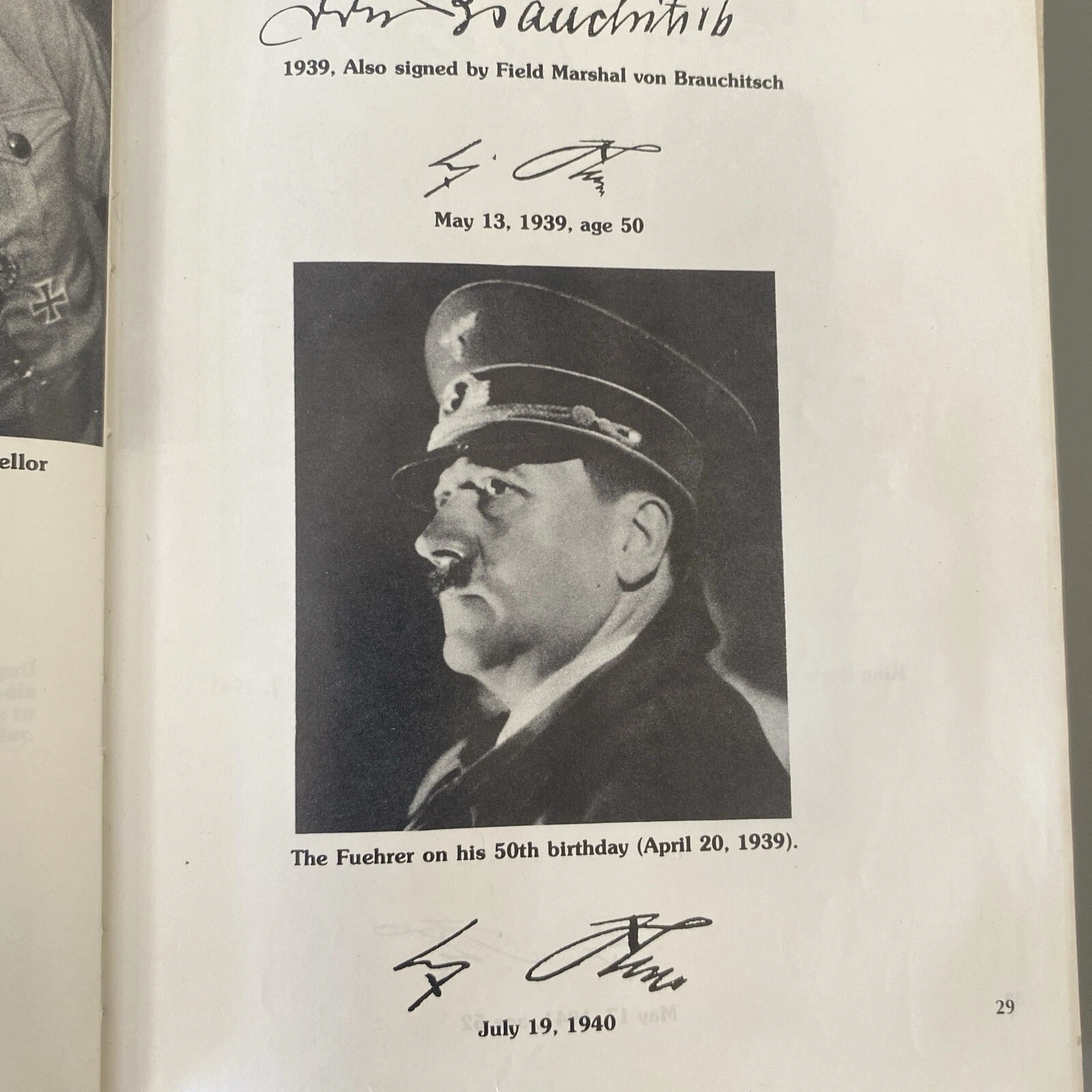 Adolf Hitler Autograph