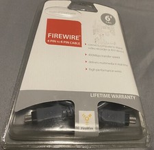 FireWire 4 PIN TO 4 PIN Multimedia High Performance Cable Wire 6ft