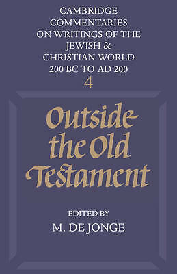 Outside the Old Testament Jonge Paperback Cambridge University Press