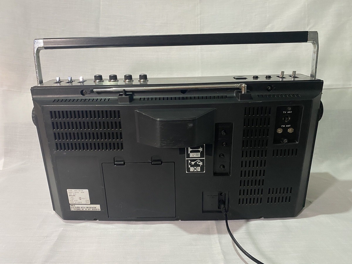 Vintage Rare Philips Model Art 60 Spatial Stereo TV Ghettoblaster