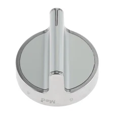 5×W10766544 Burner Control Knobs Replacement Stainless Steel For Whirlpool Range