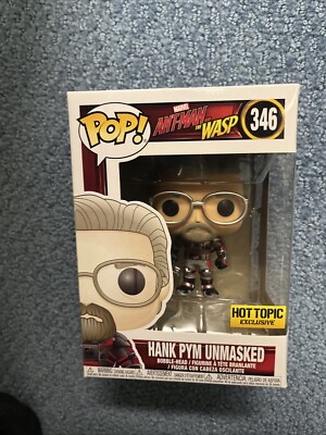Funko POP Hank Pym Unmasked #346 Bobblehead Ant-Man And The Wasp Marvel