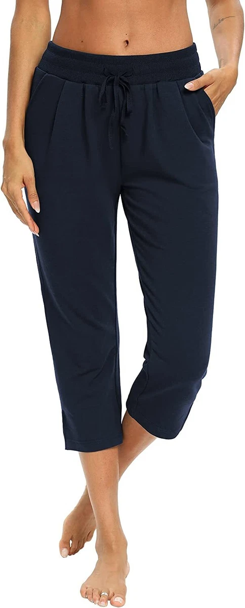 Womens navy capris sales