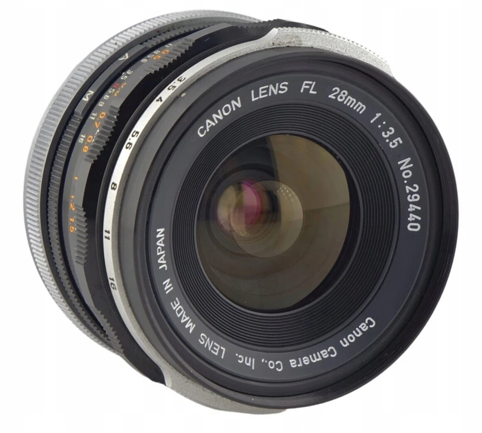 Genuine Front Lens Cap For Canon FL 28mm F/3.5 Wide Angle MF Lens Replacement - Image 3 of 4