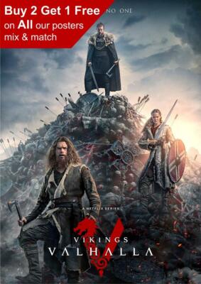 Vikings Valhalla 2022 Serie Poster A5 A4 A3 A2 A1