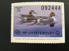 ICOLLECTZONE  US Missouri 1987 MO9 Duck Stamp VF NH