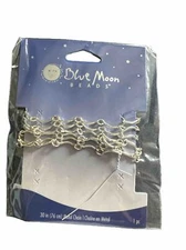 Blue Moon Beads brand 30” Metal Chain Jewelry S Wave link new