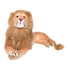 TE-Trend XL L&ouml;we Gro&szlig;katze Kuscheltier Pl&uuml;sch 70cm Stofftier braun