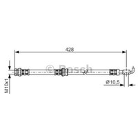 Bosch Bremsschlauch Bremsleitung Hinten FüR Volvo V40 Kombi S40 I Space Star