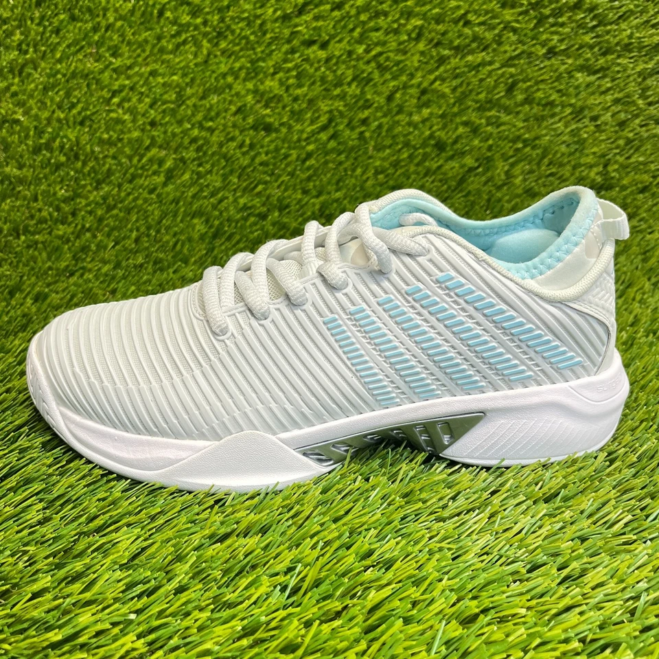 K-Swiss Hypercourt Supreme Womens Size 7 Gray Blue Running Tennis Shoes Sneakers - Image 3 of 4