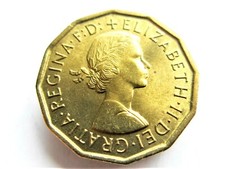1967 ELIZABETH II THREEPENCE  WITH FULL  LUSTRE UNCIRCULATED
