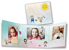 Portraitmappe 13x18 Fotomappe Leporello Abgabemappe Kindergarten Mappe