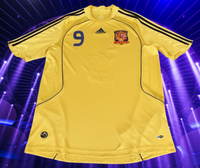 SPAIN 2008 EURO PRE-CHAMPION LEGENDARY TORRES 9 HOME ADIDAS JERSEY